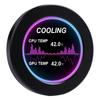 Portable 2.1in IPS Water Cooled Secondary Screen Comapct Round LCD Display Computers Host CPU GPU Temperature