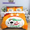 Algeria National Football Team  Pattern Bedding Quilt Set  Home Decoration  Gift (1 * duvet cover + 2 * pillowcase  without core)