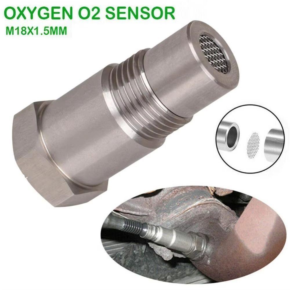 Stainless Steel Car CEL Eliminator Adapter M18 X 1.5 Universal Extender Spacer Catalytic Converter