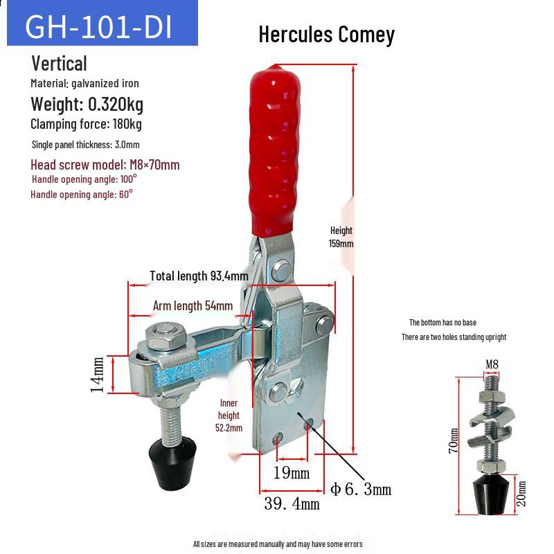 Quick-Release Horizontal Welding Pliers Clamp 301/201/101