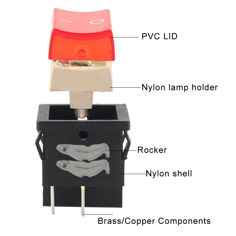 5 шт. 24*21 мм 4/6 штырьковый 2/3 позиционный ВКЛ-ВЫКЛ/ВКЛ-ВЫКЛ-ВКЛ/ВКЛ-ВКЛ электрический выключатель питания кулисный переключатель 6A/10A 250V/125V