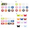 Party Wine Glass Markers 12Pcs Silicone Color Random Identifier Rings Decoration Stickers Juice Beverage Labels Tags for Parties Receptions