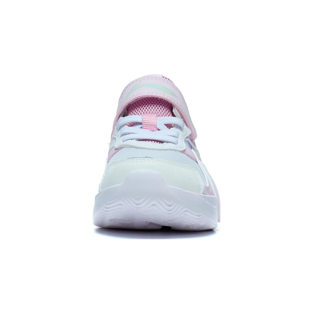 Li Ning Детские Ln 90 Летние Удобные Универсальные Нескользящие Износостойкие Повседневные Кроссовки Детские кроссовки Стандартные-Белые Медово-розовые YKNT054-2