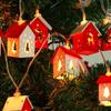1-10 шт 1,5 м рождественский деревянный домик светодиодная гирлянда любовь деревянный домик лось атмосфера пентаграмма рождественская елка декоративный светильник