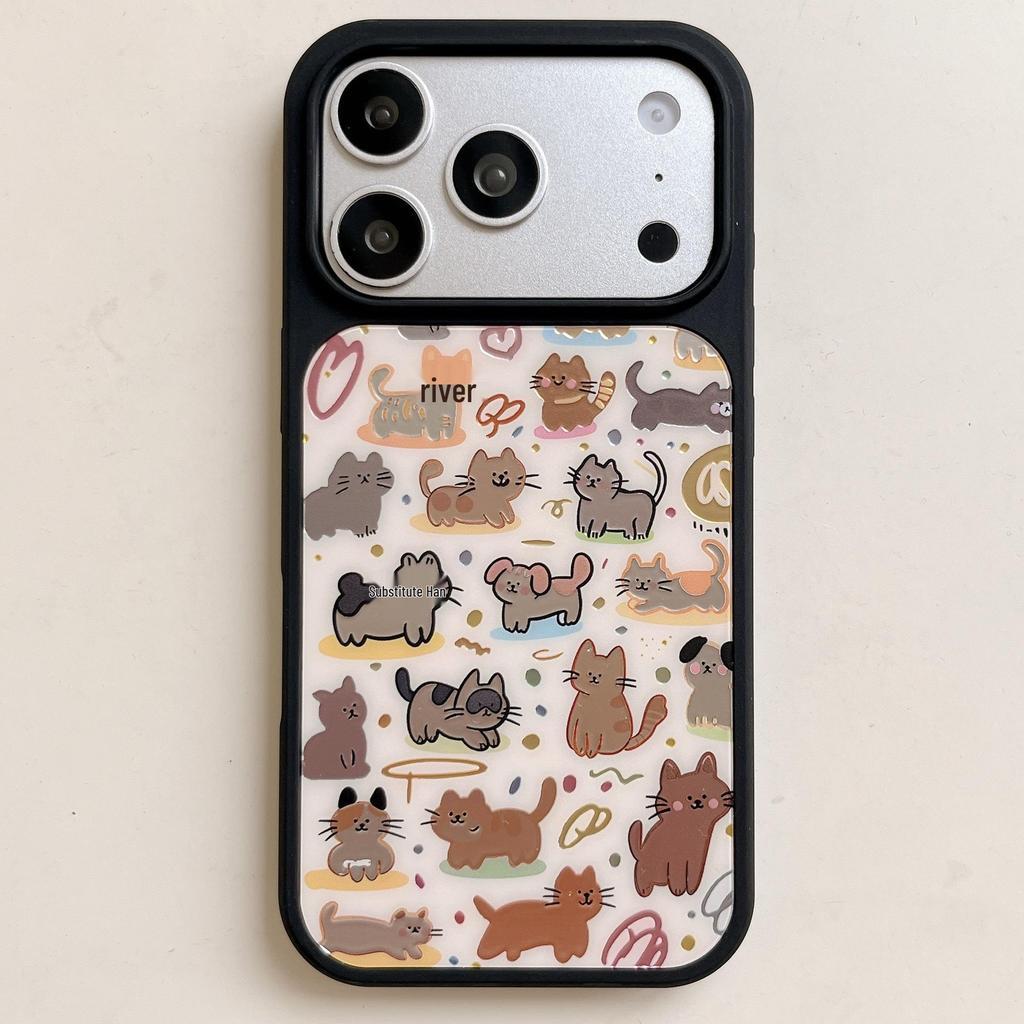 Чехол с мультяшным животным из золотой фольги для iPhone