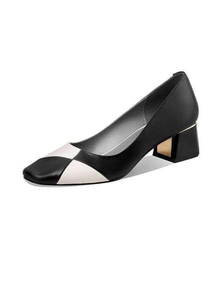 Sapatos femininas женские милые разноцветные туфли на квадратном каблуке женские классические высококачественные сексуальные туфли для вечеринок и ночных клубов a52