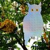 1/2/4/6Pcs Reflective Owl Fake Hawk, Plastic Hanging Reflective Bird Repeller, Outdoor And Garden Decorative Wind Chime