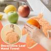 Полотенца для рук Лист Впитывающее полотенце для рук Растительный узор Подвесное полотенце Кухня Ванная Комната Носовой платок Салфетка для уборки Подвесное полотенце