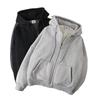Men's Plus Size Fleece-Lined Zipper Hoodie: New 2023 Casual Loose Fit Jacket for Autumn & Winter