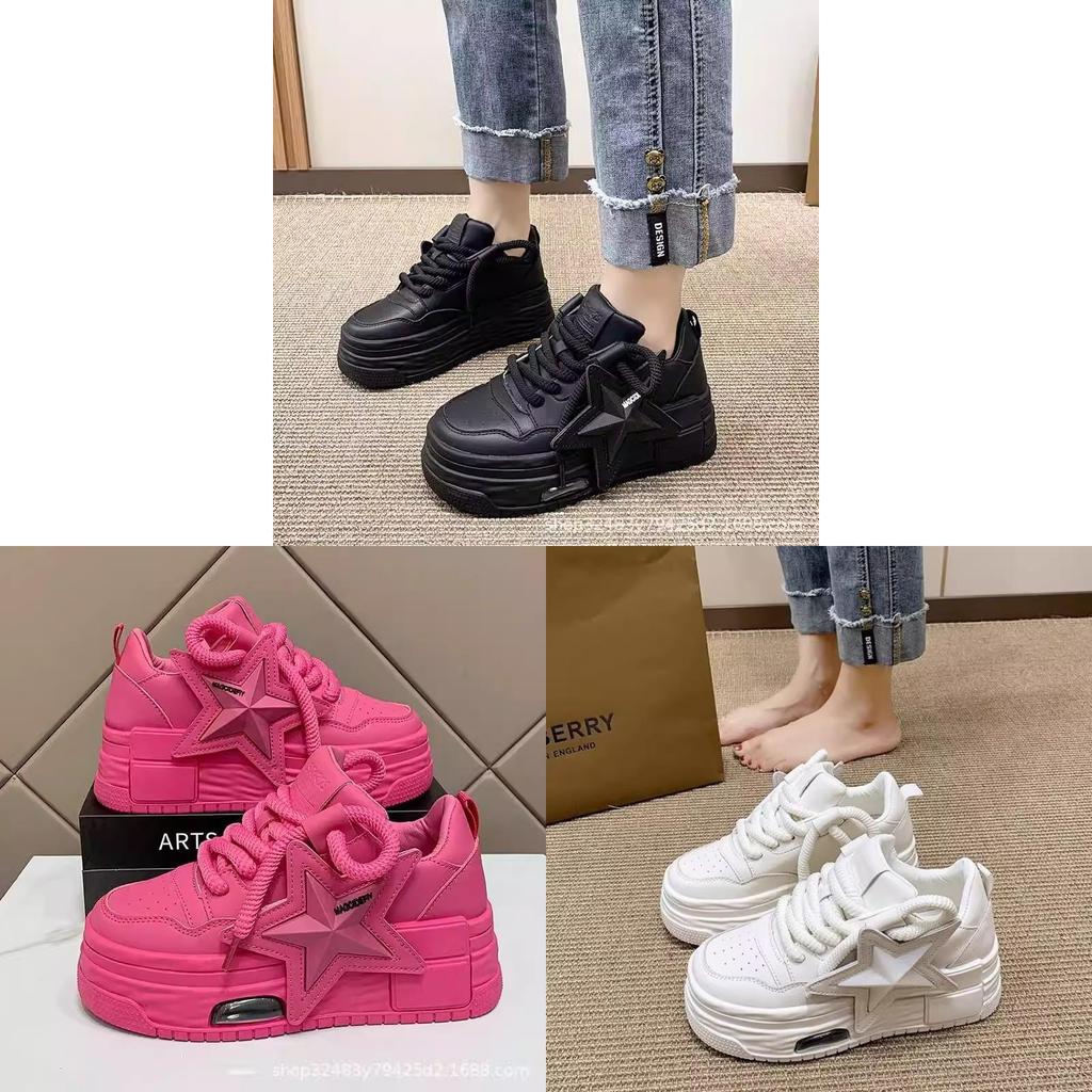 Athletic Sneakers For Women With Eva Sole And Star Decoration For Casual Wear