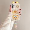 KEYSION Милый чехол с 3D-мультяшным изображением уха для Samsung A53 5G A23 с браслетом, мягкий силиконовый противоударный чехол для телефона Galaxy A13 4G