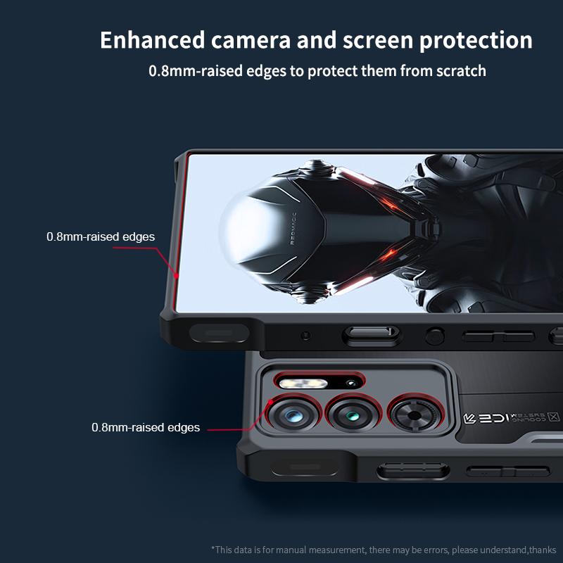 XUNDD Case for ZTE Nubia Red Magic 9 Pro 5G/9 Pro+ 5G Hybrid TPU+Acrylic Phone Cover
