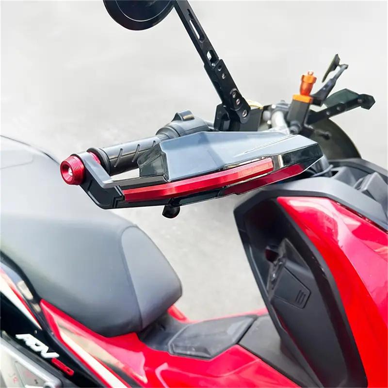 Защита рук мотоцикла Защита от ветра Защита рук из алюминиевого сплава Защита рук с щеткой Универсальные чехлы для рукояток мотоцикла