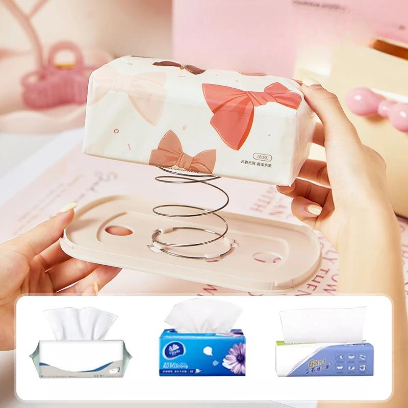 Коробка для салфеток Dopamine, украшение для дома, модная коробка для салфеток, креативный настольный компьютер с расширенными функциями, симпатичные инструменты для хранения бумаги