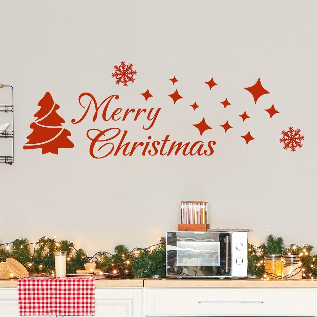Рождественские наклейки Наклейки на окна торгового центра Наклейки для детской комнаты Наклейки на стену Набор рождественских украшений\15.7in