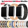 Металлический ремешок для Redmi Watch 5/Mi Band 8 Pro Регулируемый браслет из нержавеющей стали для Xiaomi Mi Band 9 Pro/Redmi Watch 4 Ремешок для запястья