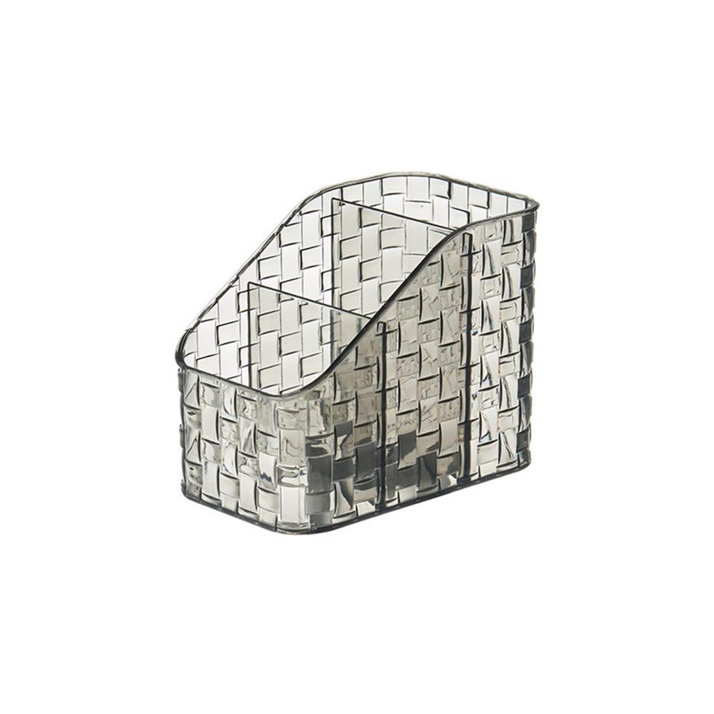 Bow Deco Makeup Brush Holder Acrylic Pencil Holder Eye Shadow Storage Box for Vanity Countertop