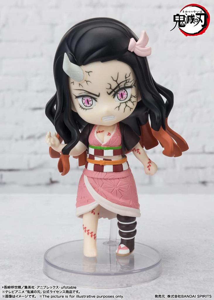 TAMASHII NATIONS Figuarts mini Demon Kimetsu no Yaiba Nezuko Kamado Приблизительно 90 мм окрашенная подвижная фигурка Slayer PVC&ABS