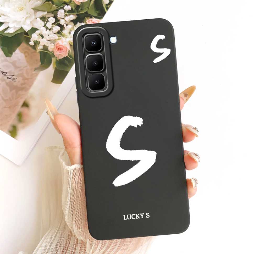 For Infinix Hot 70 5G X6895 Case New Design Letters A-Z Silicone Back Cover For Infinix Hot70 HOT 70 5G Phone Cases Bumper