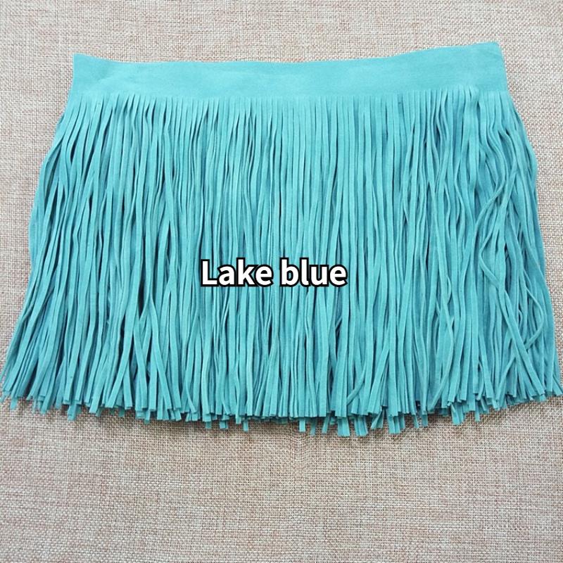 2 м двусторонняя искусственная замша с бахромой и кисточками, отделка юбки своими руками, платье, бахрома по краю, сумка, швейное ремесло