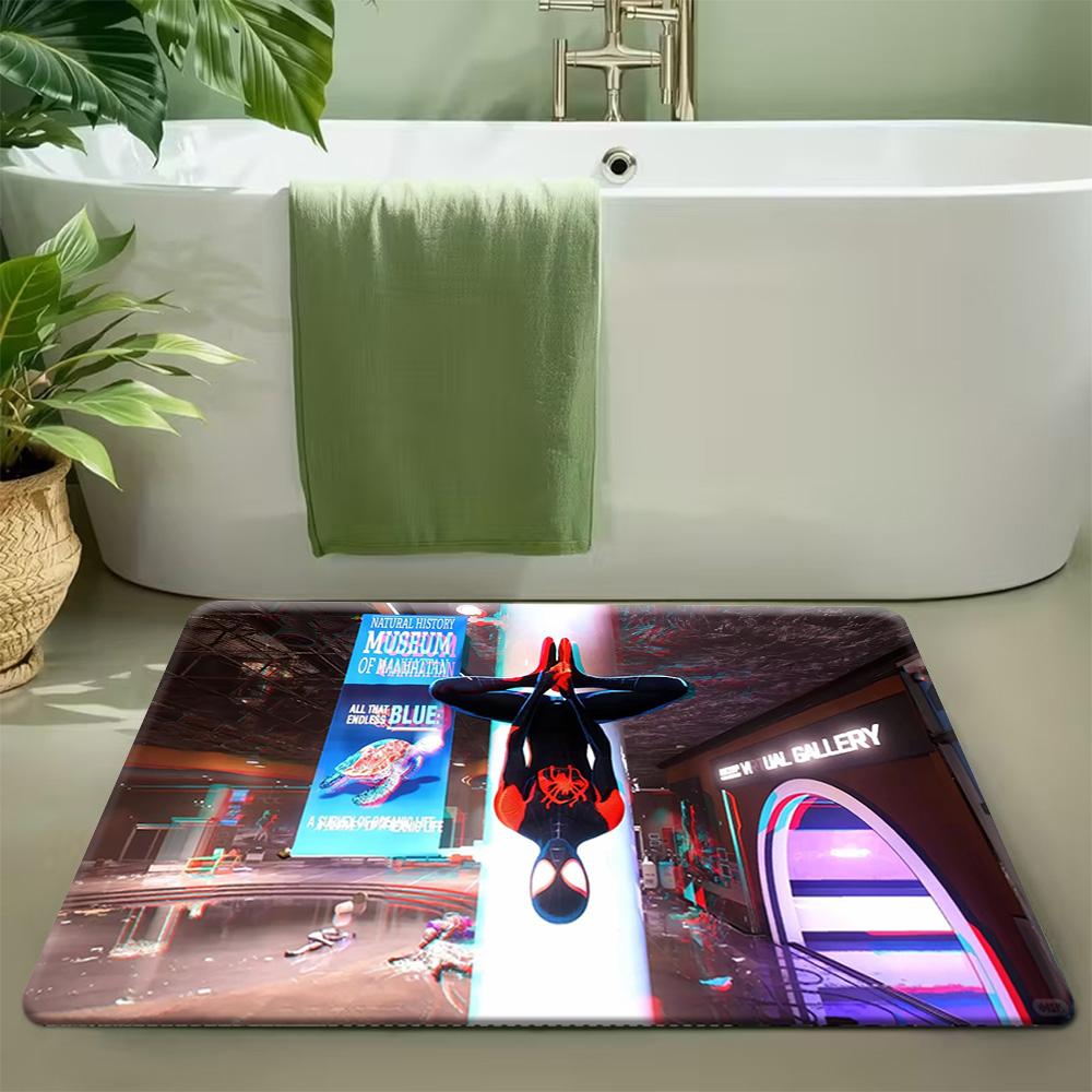 1pc Marvel 2D Flat Printing Groot Polyester Door Mat Suitable for Home Entrances, Bedroom and Bathroom Doors, Easy-to-clean Ba