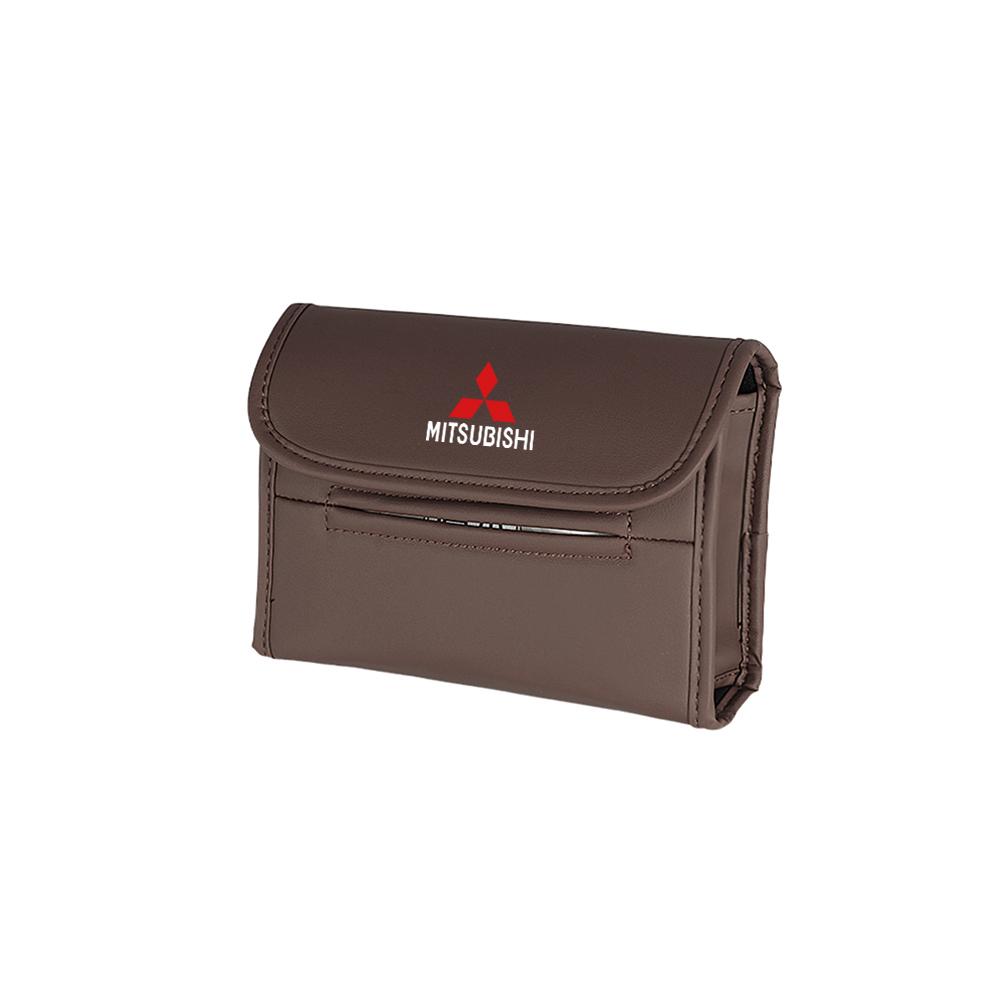 Car Tissue Box Car Seat Back Tissue Hanging Storage Bag For Mitsubishi ASX EVO Lancer EX Montero Mirage Outlander Grandis Pajero