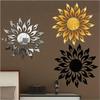 Acrylic Three-dimensional Decorative Wall Stickers Fashion Mirror Stickers Living Room Bedroom Sunflower Stickers Decorative Wall Stickers