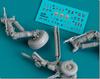 Reskit Детали пластиковой модели Canada Hornet Landing Set 1/48 CF-18 Gear/Wheel (Для кинетики) РСКУ48-0243
