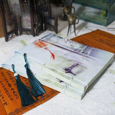 Альбом для рисования с кисточками, дневник, записная книжка, журнал в китайском стиле, блокнот, офисные канцелярские принадлежности