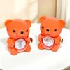 Vibrant Orange 360 Rotating Huggable Bear Jewelry Box Flower Gift Box ABS Material Jewelry Case Factory Price