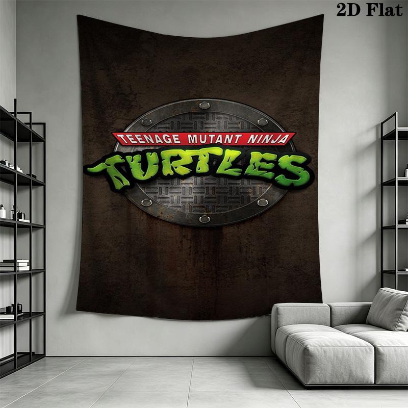 Teenage Mutant Ninja Turtles City Adventure Tapestry Background Cloth Fashion Print Home Decor Soft Background Cloth