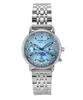 LZ14 Marine Moonphase Нержавеющая сталь Ледяной синий циферблат Кварцевые Z8637M3 Женские часы