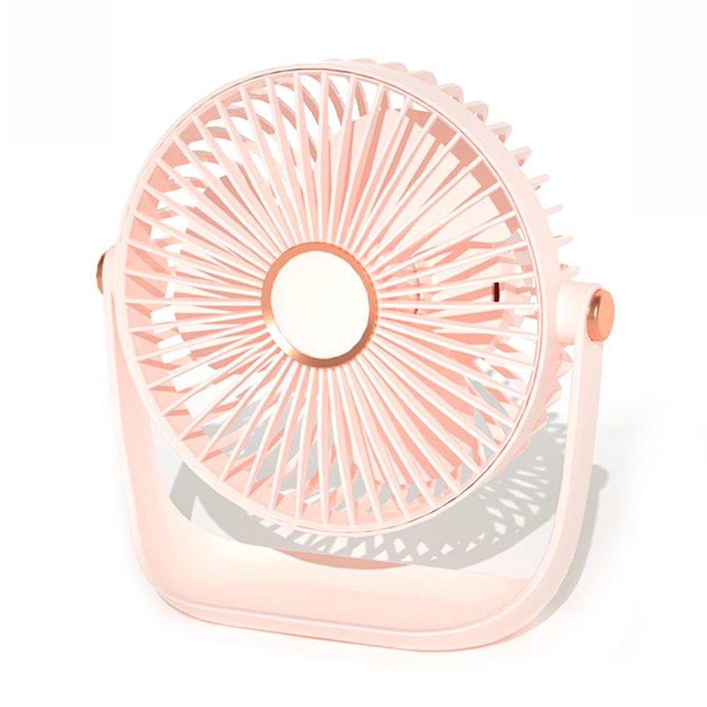 6 Inch USB Charging Desk Fan Quiet Three Blades Portable Table Fan with Night Light