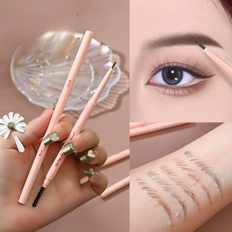 1.5mm Ultra Fine Eyebrow Pencil Double-Ended Waterproof Sweat-proof Long Lasting Professional Eyebrow Enhancers Makeup for Women