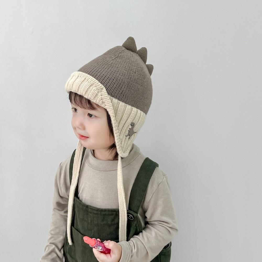 2-6Year Baby Knit Pullover Cap Liner Velvet Children's Hats Warm Ear Protection Hat Boy Girl