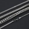 2mm-8mm Stainless Steel Keel Link Chain Necklace For Men Women Chain Necklace