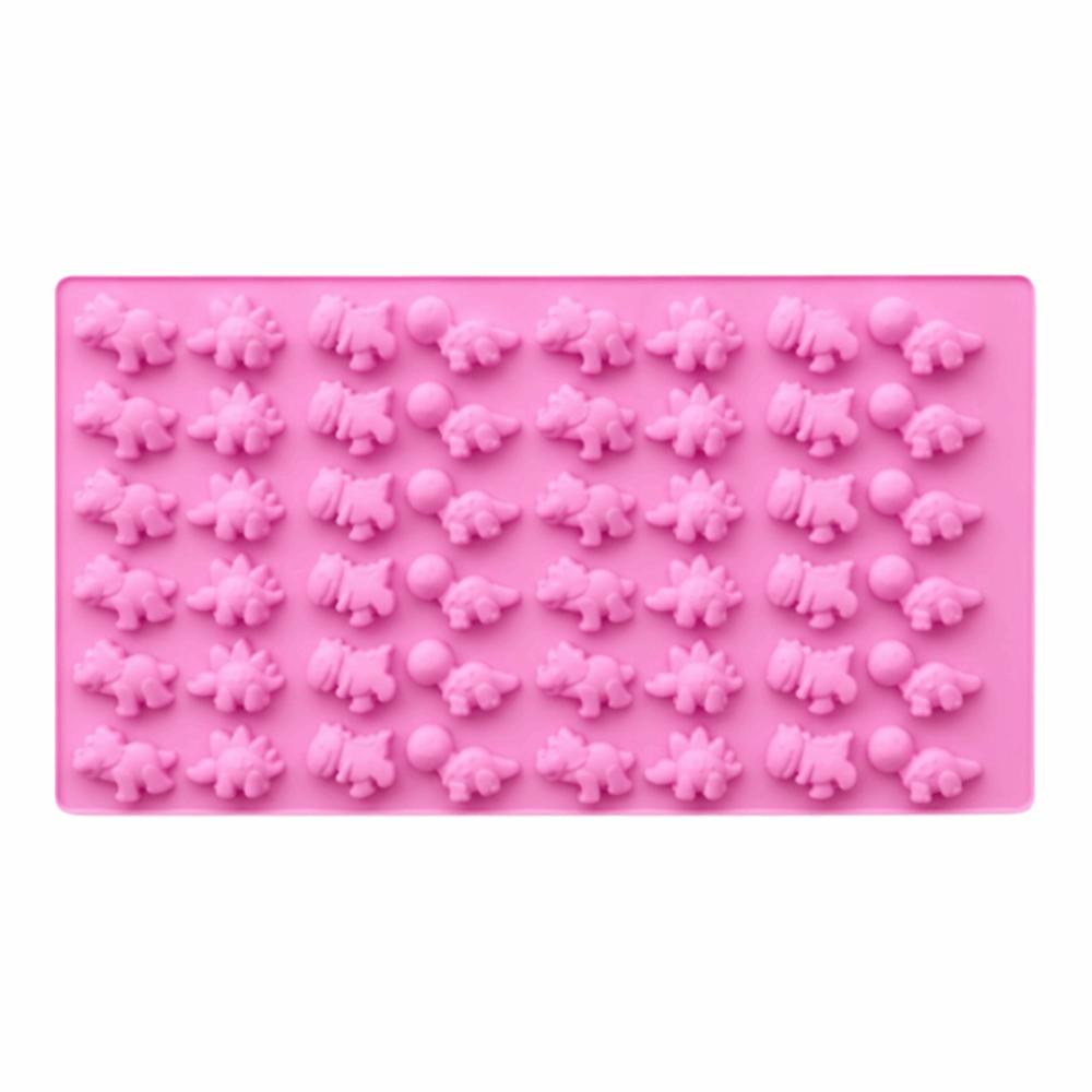 DIY Dinosaur Chocolate Mold 48 Cavity Jelly Fondant Mold Flexible Silicone Mold  Pastry Making