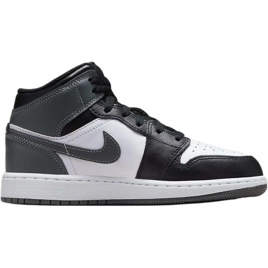 Air Jordan 1 Mid GS Черный Белый Железно-серый DQ8423-001