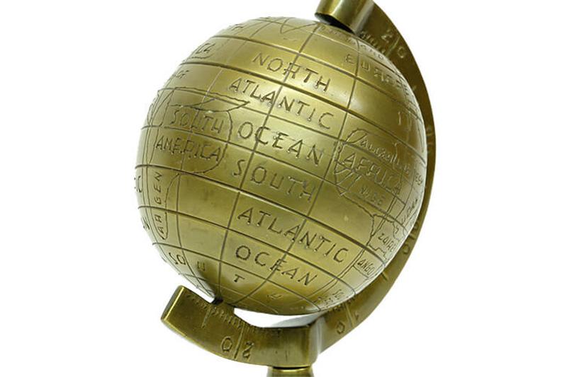 Globe Antique Bronze 7"