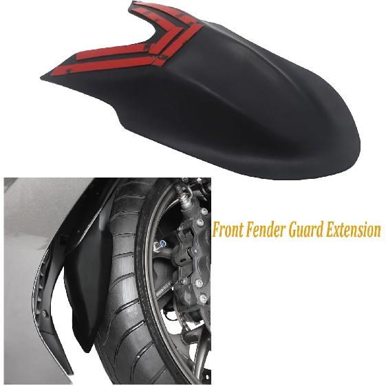 Compatible With K1600GT K1600GTL K1600B K1600 Motorcycle Accessories ABS Front Fender Extension, Black