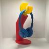 1 шт. Креативная 3D-печатная подставка для наушников в мультяшном стиле, яркая красно-желтая, ПК поликарбонатный органайзер, компактный декор для стола в помещении для дома и офиса