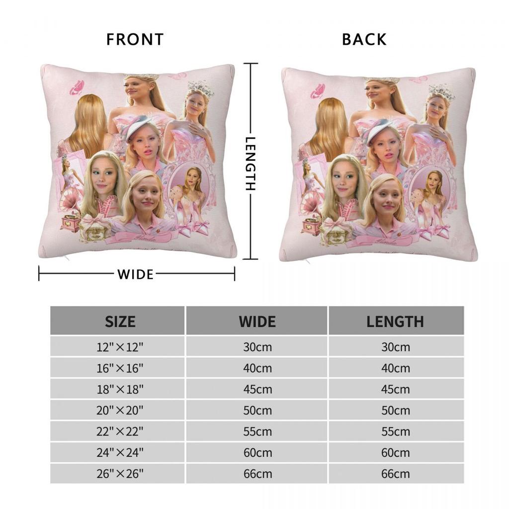 Wicked Glinda Elegant Good Witch Movie Pillow Cover Pillow Case For Sofa Home Decorative Cushion Cover Square Pillowcases