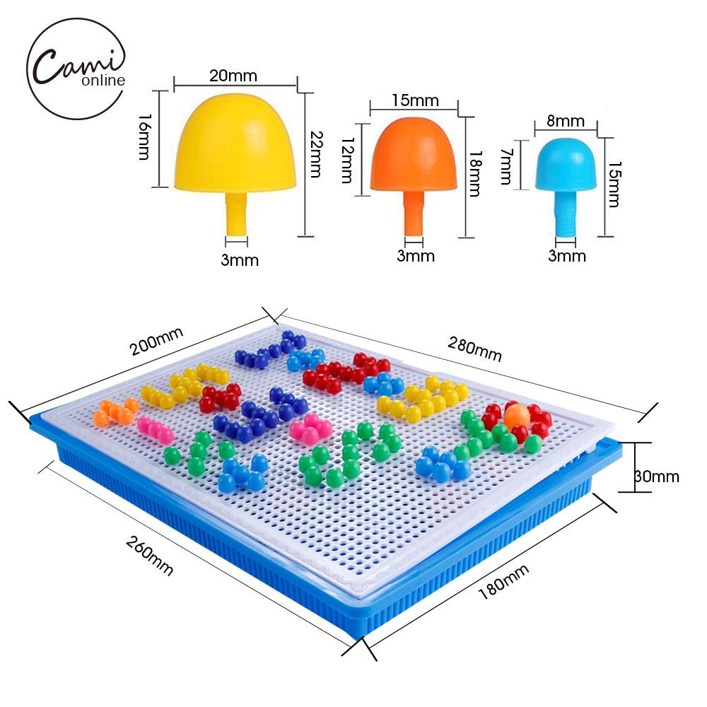 296 шт. Мозаика картина головоломка игрушка детский композитный интеллектуальный образовательный грибной набор для ногтей