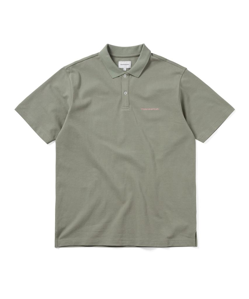 THISISNEVERTHAT Поло с коротким рукавом и логотипом T S/S Светло-оливковый