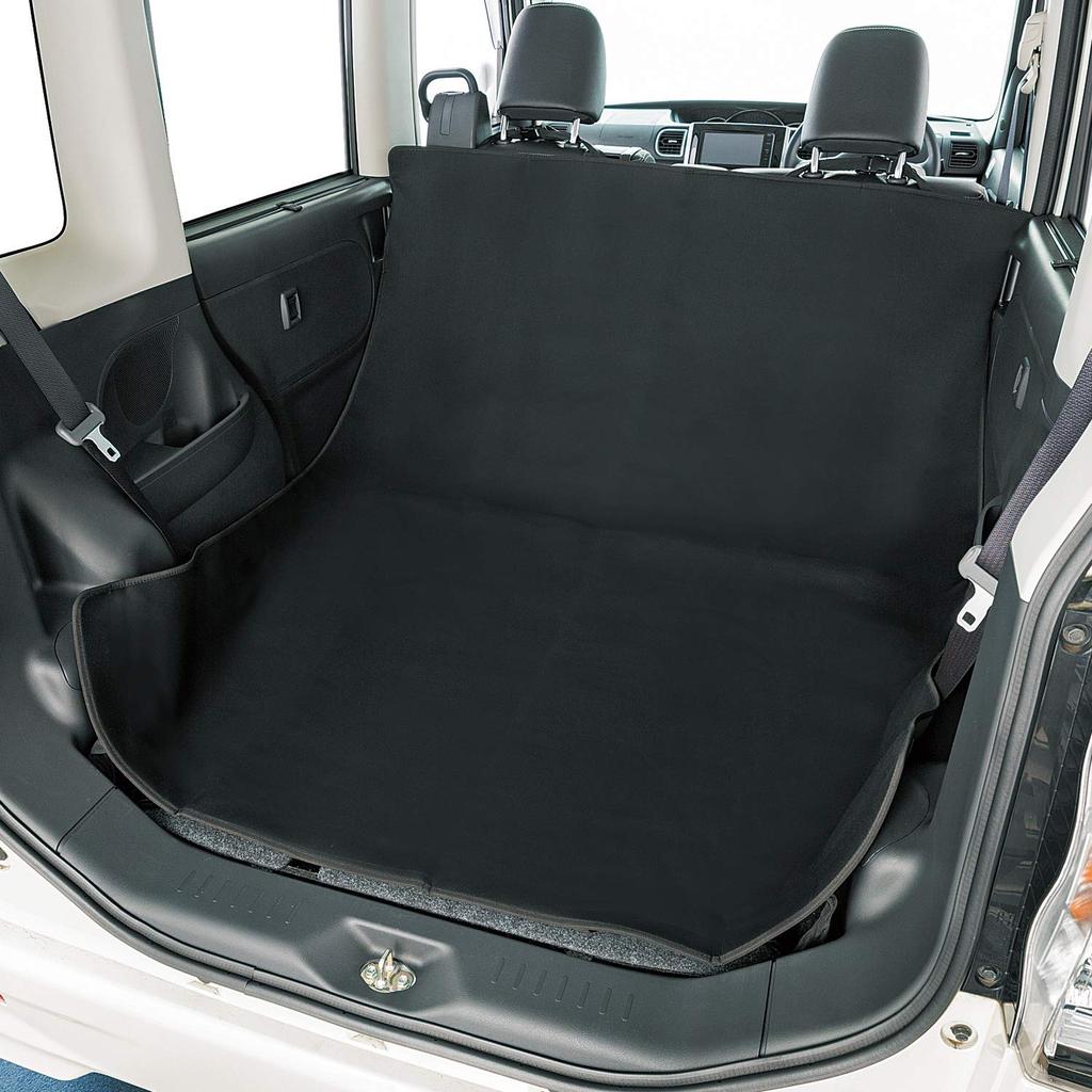 Bonform 7283-16BK Luggage Mat, Waterproof Deo, Light/Normal Car, Cargo Area Cover, 49.2 X 63.0 Inches (125 X 160 Cm), Black