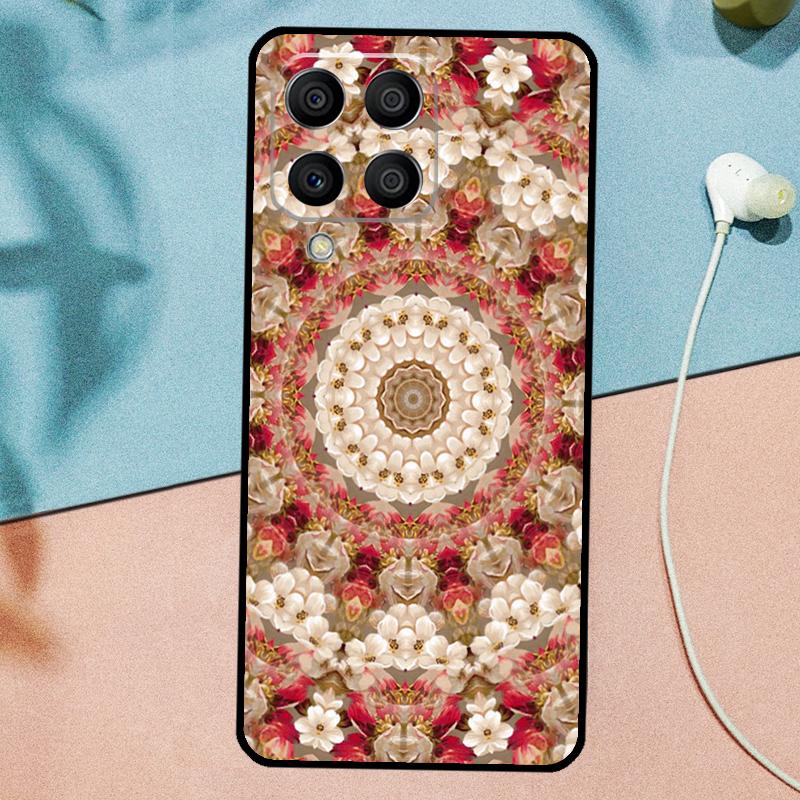 Цветочный дизайн Мандала Для Samsung Galaxy M14 M34 M54 M20 M06 M16 M12 M13 M15 M35 M55 M33 M53 M21 M31 M32 M52 Чехол