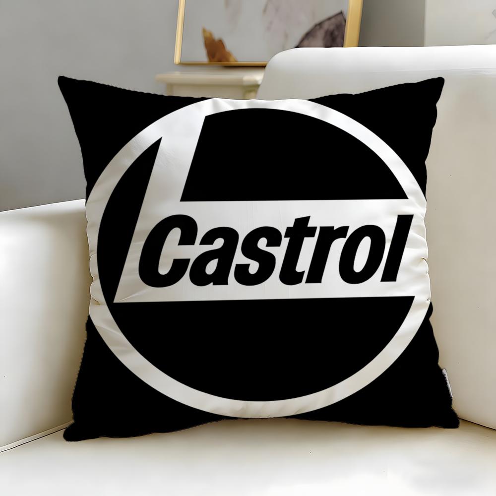 Классический бренд Castrol Подушка-чехол Мягкая Легко стираемая Наволочка Универсальная для Дивана Постели Путешествий и Офиса