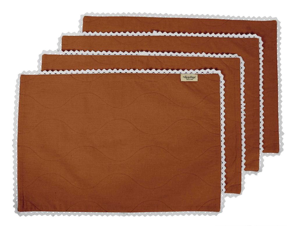 Vargottam Черный домашний декор хлопок гибкая двусторонняя ткань белые кружевные салфетки столовые коврики-набор из