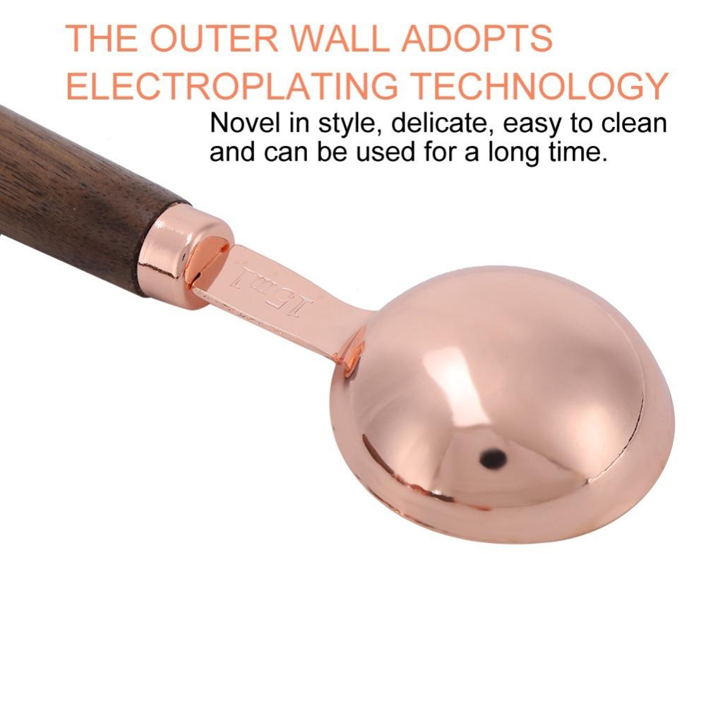 4PCS Set Stainless Steel Measuring Spoon Set Rose Gold Kitchen Baking Tool For Kitchen Baking