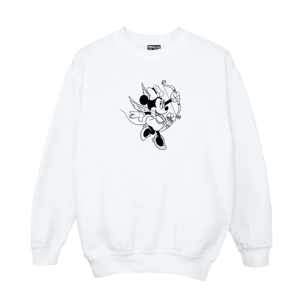 Disney Womens/Ladies Minnie Mouse Love Cherub Sweatshirt